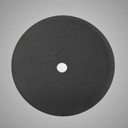 Uncher Round Cast Concrete Vessel Sink - Black