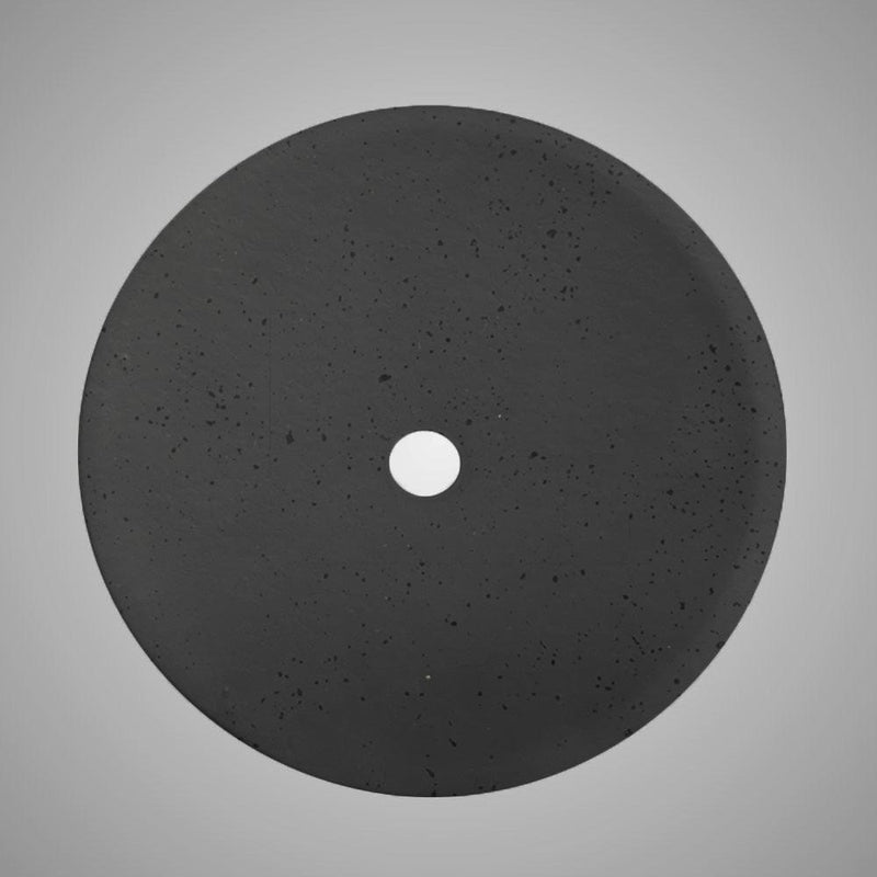 Uncher Round Cast Concrete Vessel Sink - Black