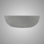 Uncher Round Cast Concrete Vessel Sink - Dark Grey