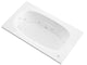 Atlantis Whirlpool 4272PDR Polaris 42 x 72 Rectangular Air & Whirlpool Jetted Bathtub with Reversible Drain