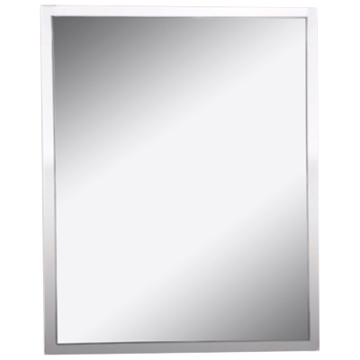 Afina US-1-2430 Urban Steel 24" W x 30" H 1" Stainless Steel Framed Wall Mirror - view 3