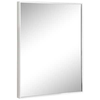 Afina US-3/8-2436 Urban Steel 24" W x 36" H 3/8" Stainless Steel Framed Wall Mirror