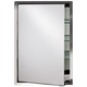 Afina Urban Steel 15-1/2" W x 28" H 1" Stainless Steel Framed Medicine Cabinet