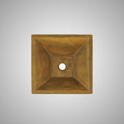 Uriah Square Cast Concrete Vessel Sink - Vintage Brown