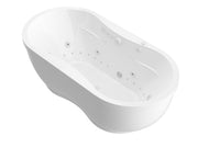 Atlantis Whirlpool 3471AD Embrace 34 x 71 Oval Freestanding Air & Whirlpool Water Jetted Bathtub