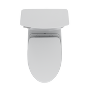 TOTO MS964124CEFG#01 Soirée One Piece Elongated 1.28 GPF Universal Height Skirted Toilet with CeFiONtect, Cotton White - view 2