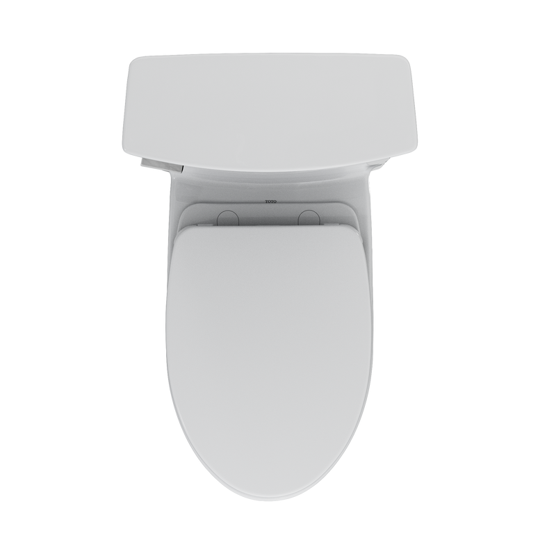 TOTO MS964124CEFG#01 Soirée One Piece Elongated 1.28 GPF Universal Height Skirted Toilet with CeFiONtect, Cotton White - view 2