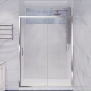 Anzzi SD-AZ052-01CH Halberd Series Sliding Framed Shower Door
