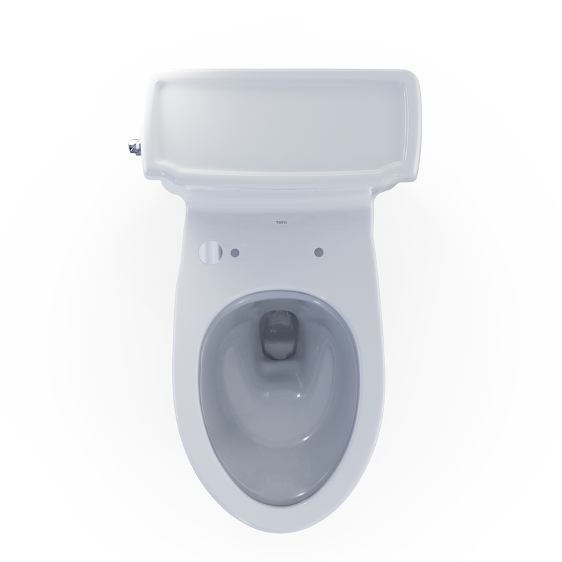 TOTO CST974CEFGAT40#01 Eco Guinevere WASHLET+ Ready Elongated 1.28 GPF Universal Height Skirted Toilet with CEFIONTECT, Cotton White - view 7