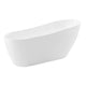 Anzzi Trend Series 67 in. x 32 in. Flat Bottom Acrylic Freestanding Soaking Bathtub with Center Drain in Glossy White