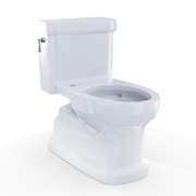 TOTO CST974CEFGAT40#01 Eco Guinevere WASHLET+ Ready Elongated 1.28 GPF Universal Height Skirted Toilet with CEFIONTECT, Cotton White - view 6