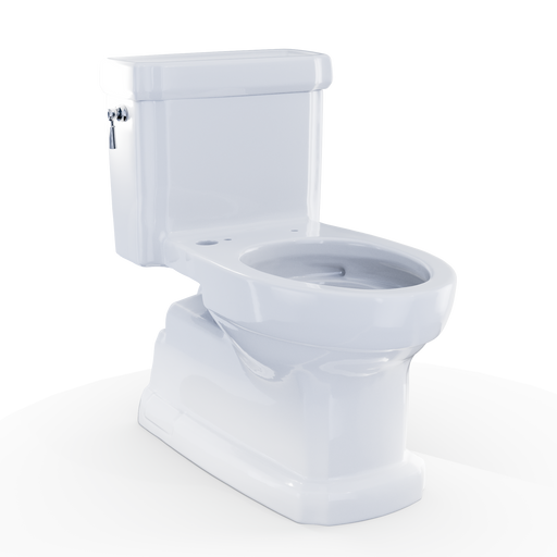 TOTO CST974CEFGAT40#01 Eco Guinevere WASHLET+ Ready Elongated 1.28 GPF Universal Height Skirted Toilet with CEFIONTECT, Cotton White