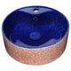 Anzzi LS-AZ228 Regal Crown Series Ceramic Vessel Sink in Royal Blue Finish