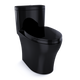 TOTO MS646124CEMFN#51 Aquia IV One-Piece Elongated Dual Flush 1.28 and 0.9 GPF Universal Height, WASHLET+ Ready Toilet, Ebony