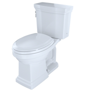 TOTO CST404CEFG#01 Promenade II Two-Piece Elongated 1.28 GPF Universal Height Toilet with CEFIONTECT, Cotton White - view 3