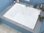 Atlantis Whirlpool 4060NDRX Neptune 40 x 60 Air and Whirlpool Jetted Bathtub in White with Reversible Drain lifestyle