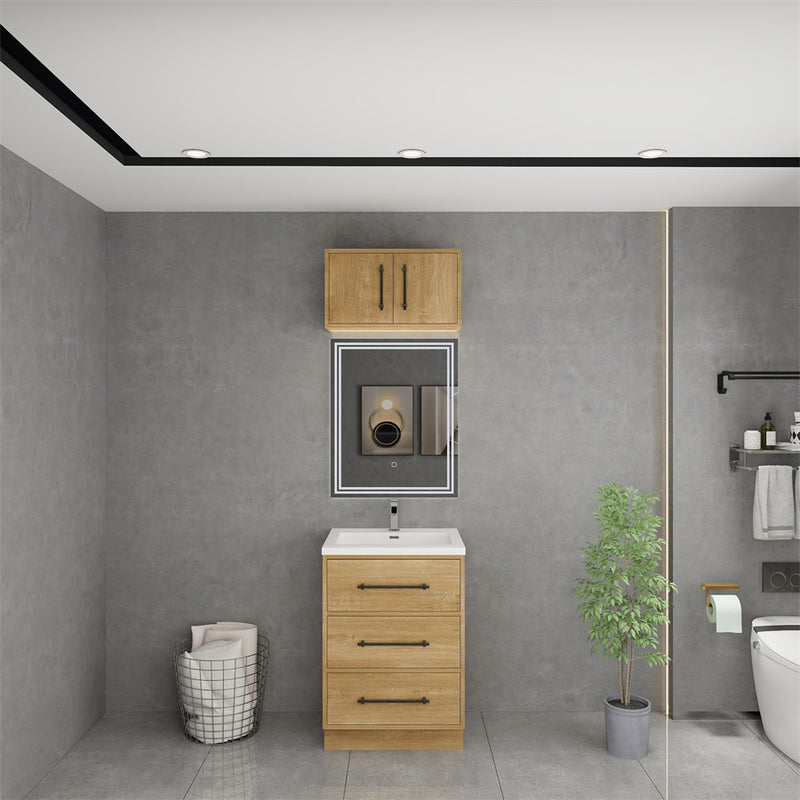 Moreno Bath VICTORIA-24FS Victoria 24" Freestanding Bathroom Vanity with Reinforced Acrylic Sink