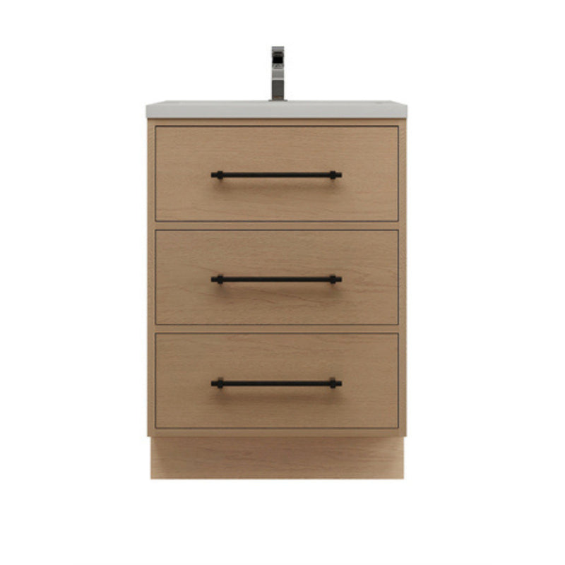 Moreno Bath VICTORIA-24FS Victoria 24" Freestanding Bathroom Vanity with Reinforced Acrylic Sink