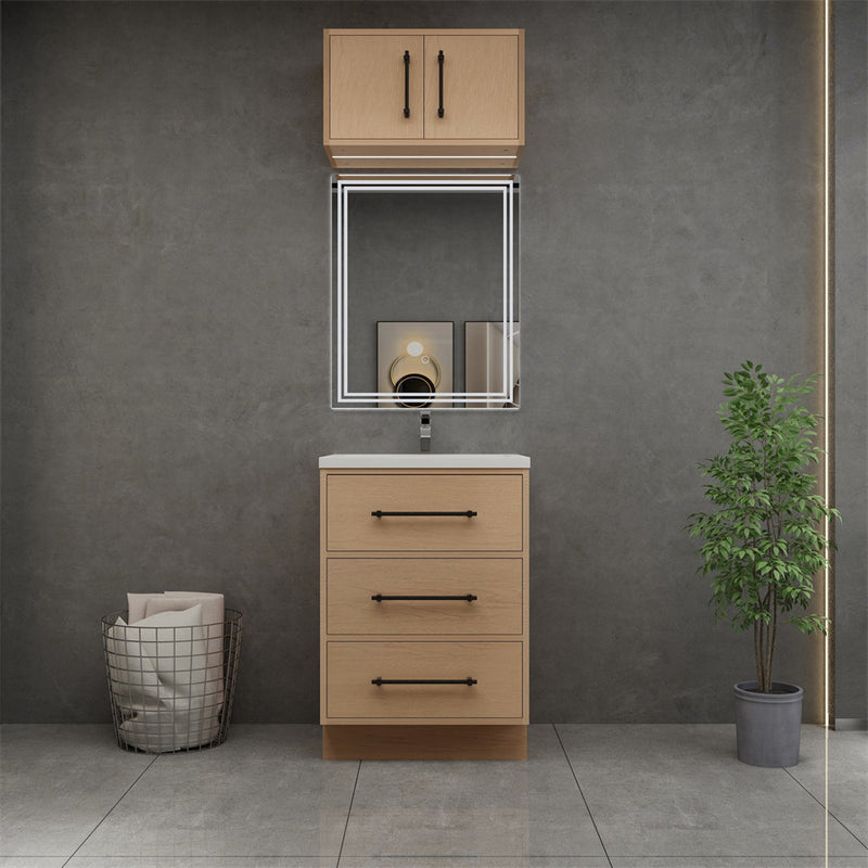 Moreno Bath VICTORIA-24FS Victoria 24" Freestanding Bathroom Vanity with Reinforced Acrylic Sink