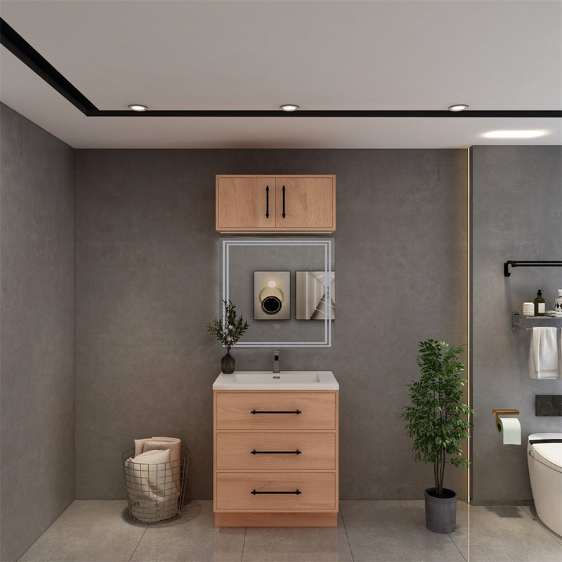Moreno Bath VICTORIA-30FS Victoria 30" Freestanding Bathroom Vanity with Reinforced Acrylic Sink