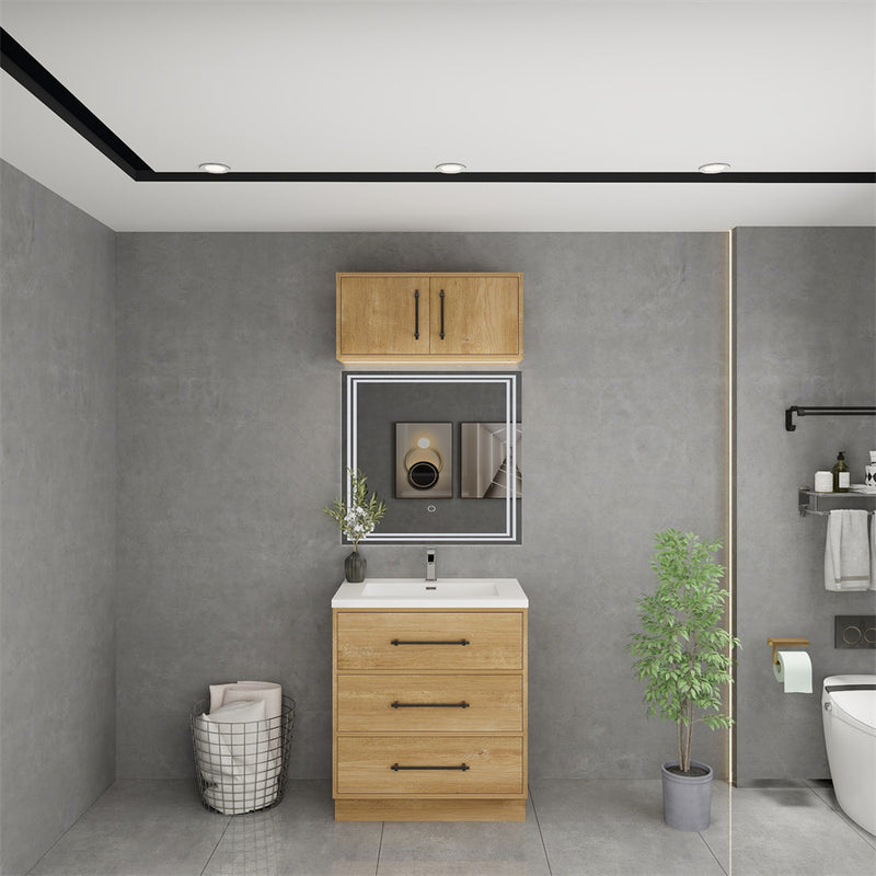 Moreno Bath VICTORIA-30FS Victoria 30" Freestanding Bathroom Vanity with Reinforced Acrylic Sink