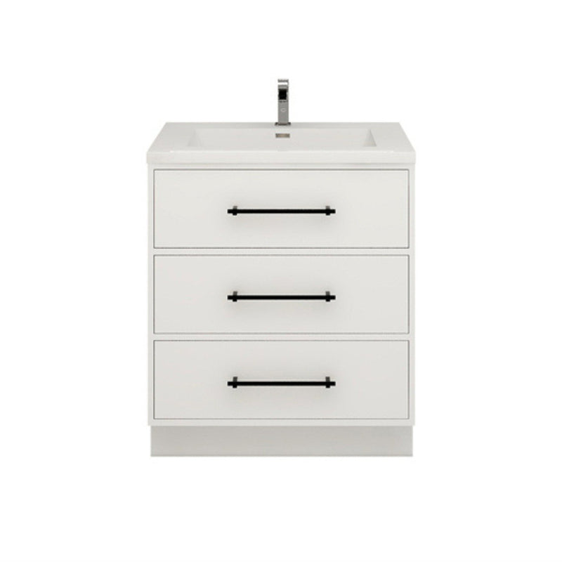 Moreno Bath VICTORIA-30FS Victoria 30" Freestanding Bathroom Vanity with Reinforced Acrylic Sink