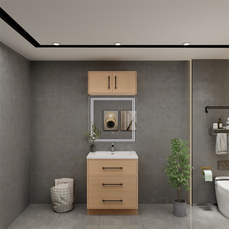 Moreno Bath VICTORIA-30FS Victoria 30" Freestanding Bathroom Vanity with Reinforced Acrylic Sink
