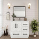 Moreno Bath VICTORIA-36RFS Victoria 36" Freestanding Bathroom Vanity Right Side Drawers