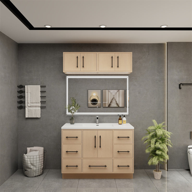 Moreno Bath VICTORIA-48FS Victoria 48" Freestanding Bathroom Vanity with Reinforced Acrylic Sink