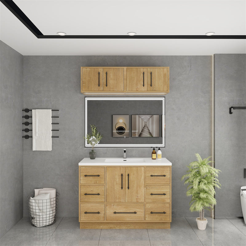 Moreno Bath VICTORIA-48FS Victoria 48" Freestanding Bathroom Vanity with Reinforced Acrylic Sink