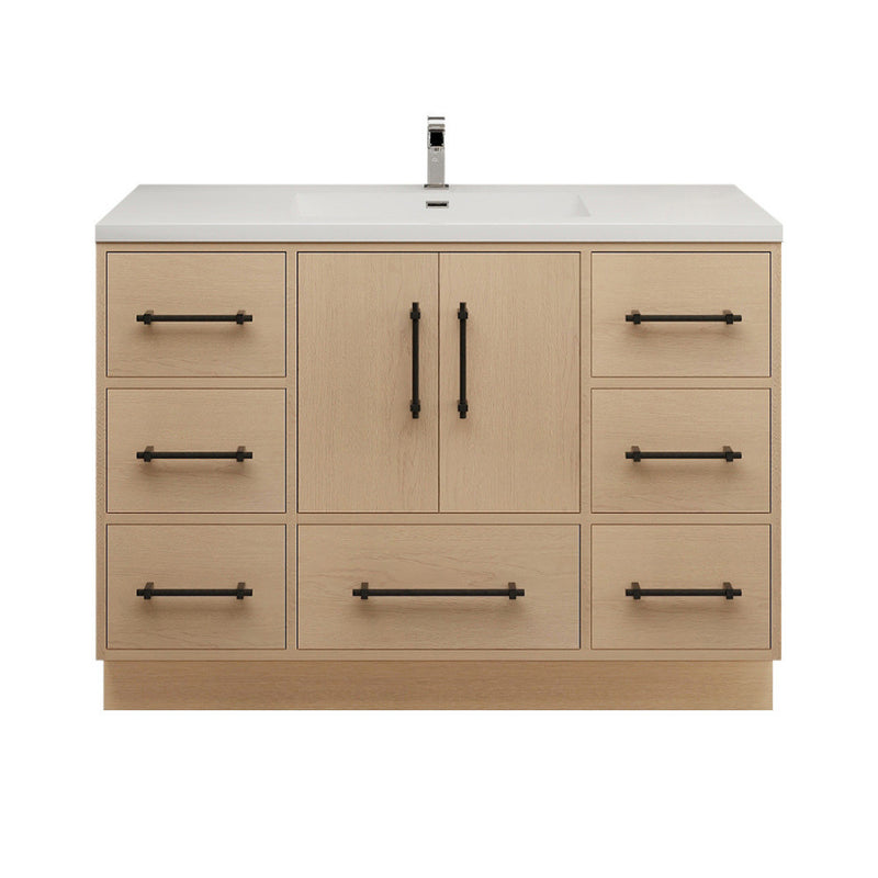 Moreno Bath VICTORIA-48FS Victoria 48" Freestanding Bathroom Vanity with Reinforced Acrylic Sink