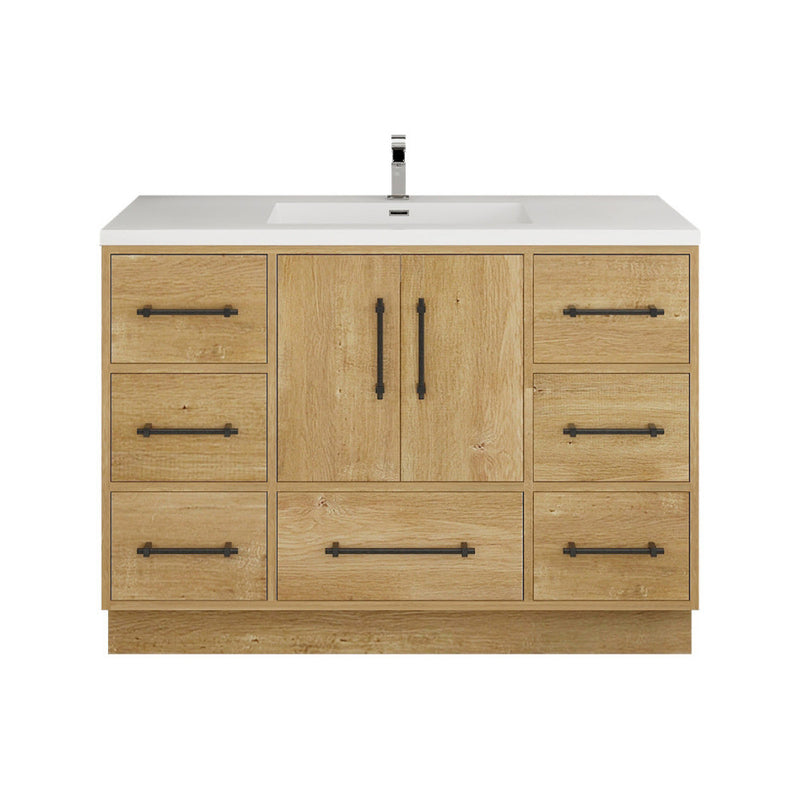 Moreno Bath VICTORIA-48FS Victoria 48" Freestanding Bathroom Vanity with Reinforced Acrylic Sink