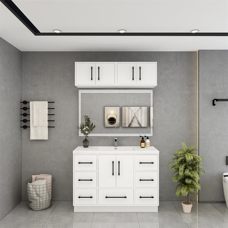 Moreno Bath VICTORIA-48FS Victoria 48" Freestanding Bathroom Vanity with Reinforced Acrylic Sink