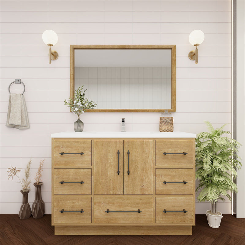 Moreno Bath VICTORIA-48FS Victoria 48" Freestanding Bathroom Vanity with Reinforced Acrylic Sink