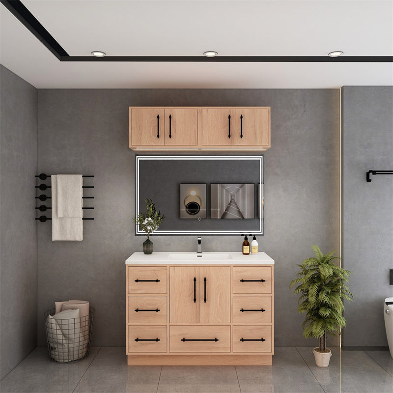 Moreno Bath VICTORIA-48FS Victoria 48" Freestanding Bathroom Vanity with Reinforced Acrylic Sink