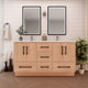 Moreno Bath VICTORIA-60DFS Victoria 60" Freestanding Bathroom Vanity with Reinforced Acrylic Double Sink