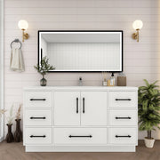 Moreno Bath VICTORIA-60SFS Victoria 60" Freestanding Bathroom Vanity with Reinforced Acrylic Single Sink - view 2