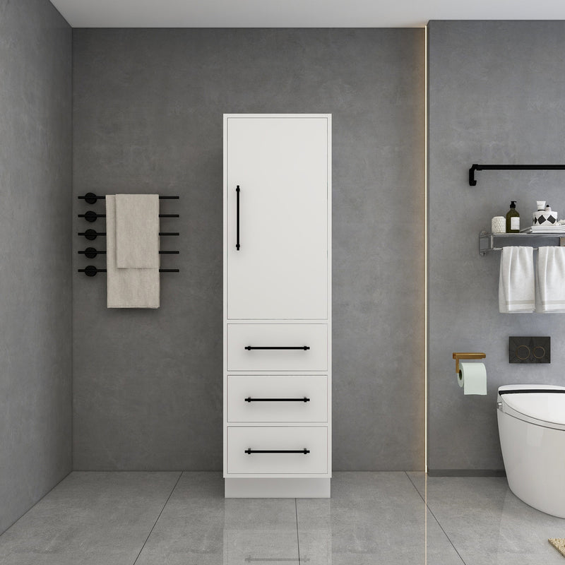 Moreno Bath VICTORIA-S72 Victoria Freestanding Linen Cabinet