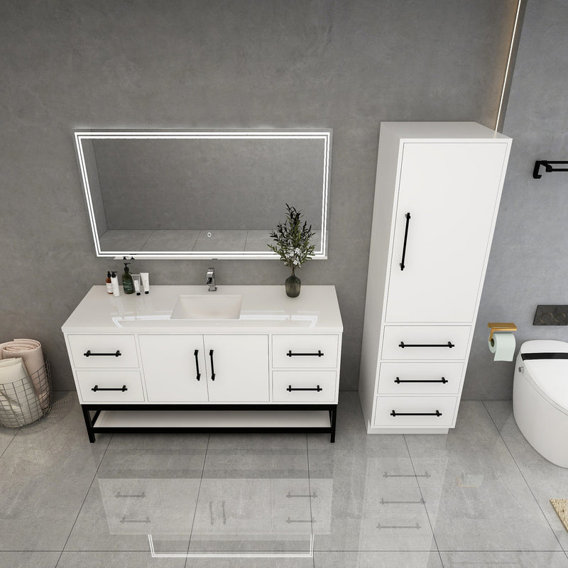 Moreno Bath VICTORIA-FM Victoria Freestanding Open Shelf Bathroom Vanity 24" - 84"