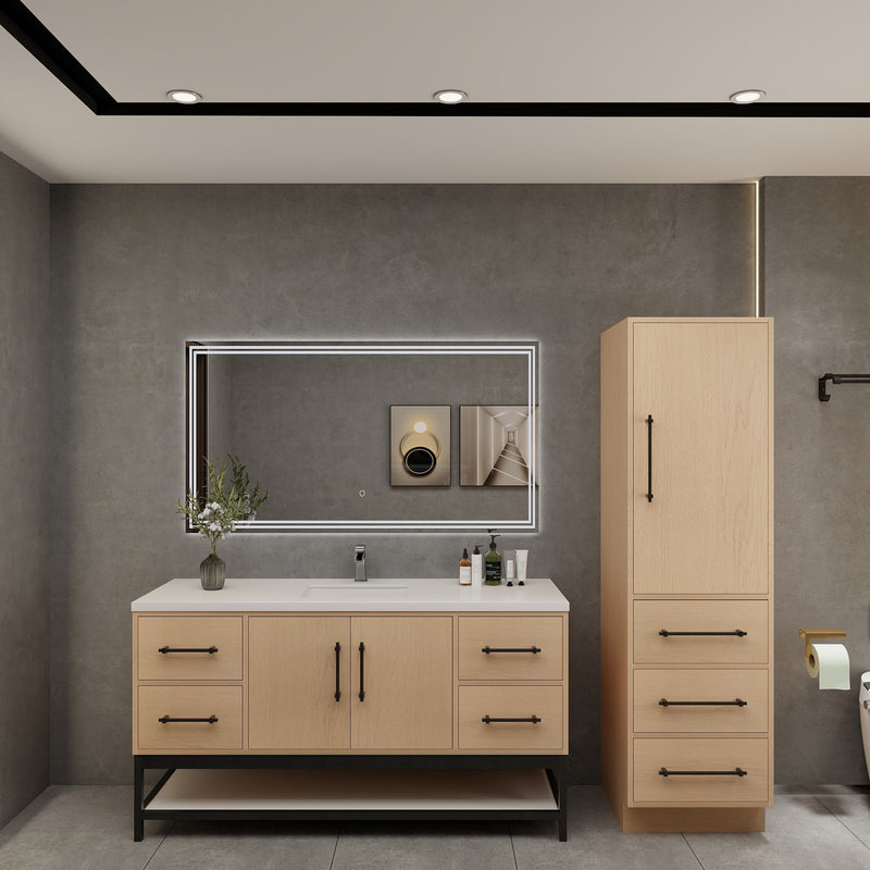 Moreno Bath VICTORIA-FM Victoria Freestanding Open Shelf Bathroom Vanity 24" - 84"