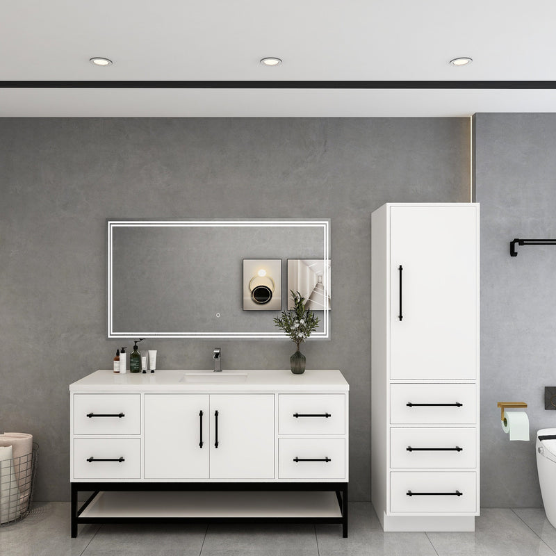 Moreno Bath VICTORIA-FM Victoria Freestanding Open Shelf Bathroom Vanity 24" - 84"