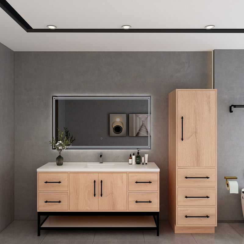 Moreno Bath VICTORIA-FM Victoria Freestanding Open Shelf Bathroom Vanity 24" - 84"