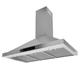 Anzzi 36 in. 450 CFM 3-Speed Stainless Steel Wall Mount Convertible Pyramid Range Hood with LED Lamp