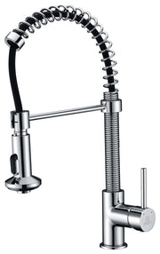 Anzzi Step Single Handle Pull-Down Sprayer Kitchen Faucet in Polished Chrome