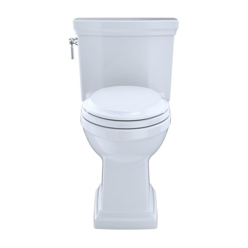 TOTO MS814224CEFRG#01 Promenade II One-Piece Elongated 1.28 GPF Universal Height Toilet with CEFIONTECT and Right-Hand Trip Lever, Cotton White - view 2