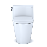 TOTO MS642234CEFG#01 Nexus One-Piece Elongated 1.28 GPF Universal Height Toilet with CEFIONTECT and SS234 SoftClose Seat, WASHLET+ Ready, Cotton White - view 7