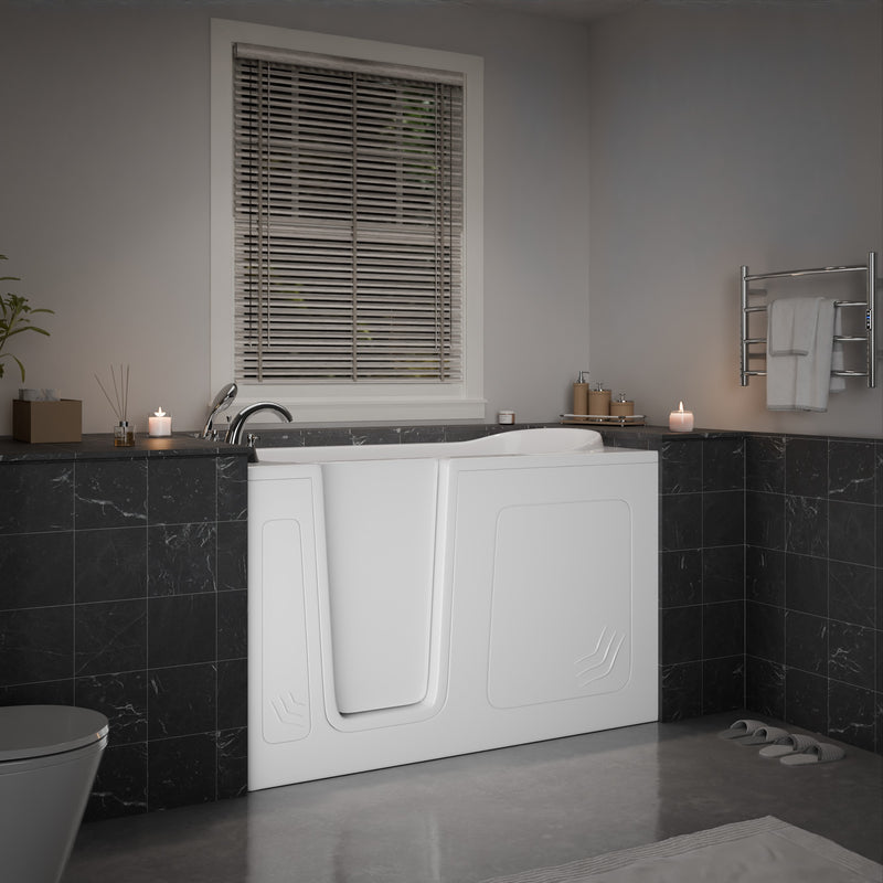 Meditub A3260LWS Collection 32 x 60 Left Drain Quick Fill Walk-In Soaking Tub in White lifestyle