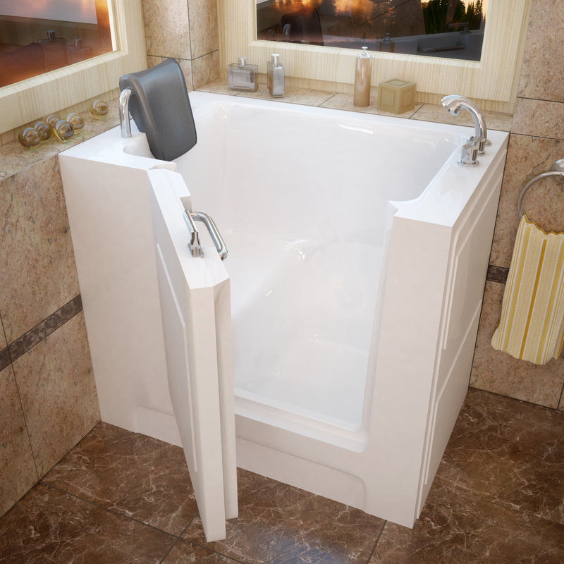 Meditub 2739RWS Walk-In 27 x 39 Right Drain White Soaking Walk-In Bathtub