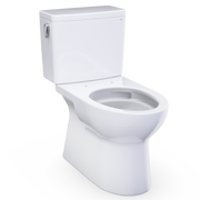 TOTO CST472CEFG#01 Glaston Two-Piece Elongated 1.28 GPF Universal Height Toilet with CEFIONTECT, Cotton White