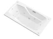 Atlantis Whirlpool 4272EDLX Eros 42 x 72 Rectangular Air and Whirlpool Jetted Bathtub in White with Reversible Drain